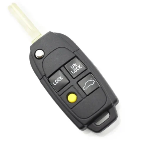 Carguard Carcasa pentru Cheie VOLVO Tip Briceag 4 Butoane Negru