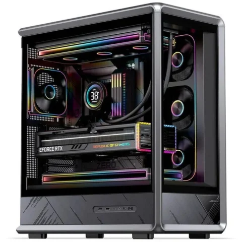 Jonsbo Carcasa D401 Midi Tower ATX Tempered Glass Negru