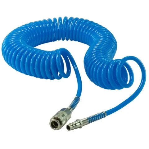 Carguard Furtun Pneumatic Spiralat PSA012 din Poliuretan 5x8MM Lungime 20M Albastru