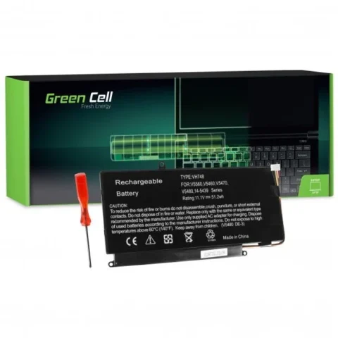 Green Cell Baterie laptop pentru Dell 6 celule 4600mAh Black