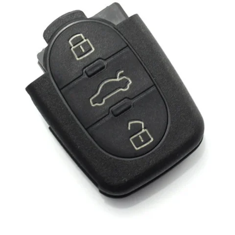 Carguard Carcasa pentru Cheie Audi cu 3 Butoane Baterie 1616 Negru Carguard Carcasa pentru Cheie Audi cu 3 Butoane Baterie 1616 Negru