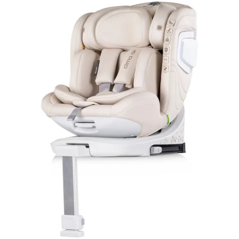 Chipolino Scaun Auto Copii Clima Air I-Size 40-150CM cu Sistem Isofix si Sezut Rotativ 0 – 12 Ani Biscotta