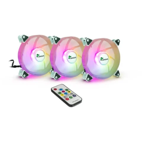 Inter-Tech Set 3 Ventilatoare RS-06 120mm Iluminare ARGB