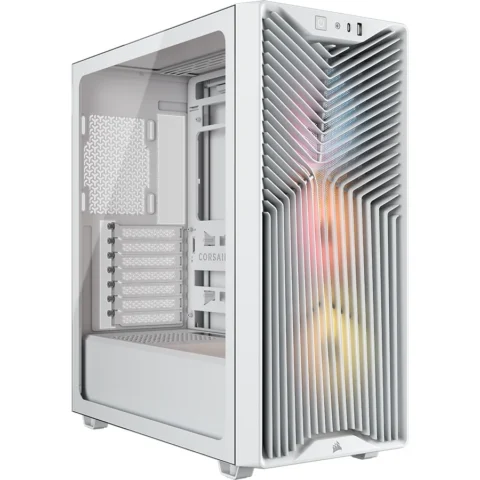 Corsair Carcasa 3200D RS ARGB Mid-Tower ATX 3 Ventilatoare Incluse RS120 ARGB Alb
