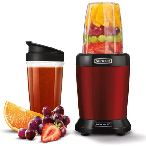 Sencor Blender Smoothie Maker S-SNB4301RD Nutri Recipiente Tritan 0.8/1.0L 1000W Rosu