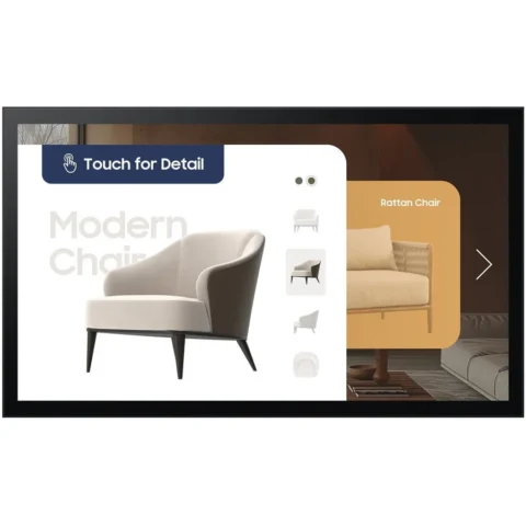 Samsung Monitor QM32C-T 32inch Capacitive Touch FHD Negru