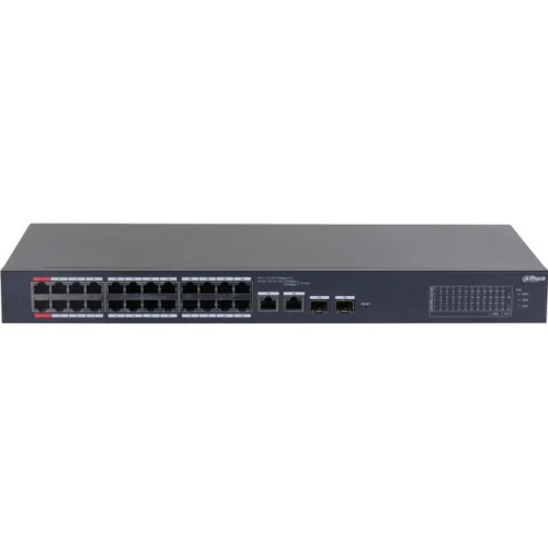 Dahua Switch 26P Managed PoE Rack Negru