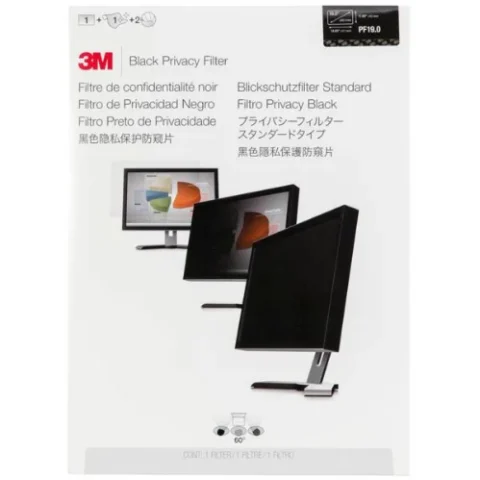 3M Filtru de confidentialitate 7000013670 Pentru 48.3cm 19inch 5:4 Negru