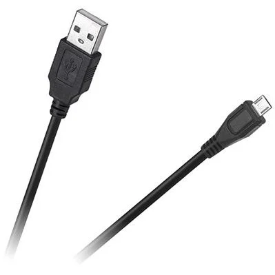 Cabletech Cablu USB MicroUSB – USB 0.2m Black