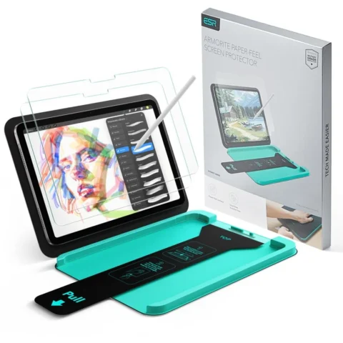 ESR Folie protectie tableta Paper Feel compatibila cu iPad Air 11 inch 2024/2025/2026, Transparent