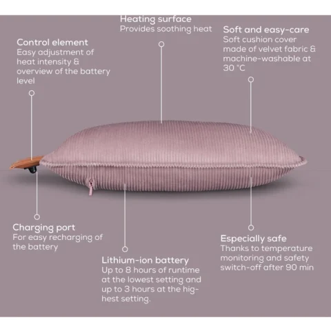 Beurer Incalzitor corporal HK 77 Heaty lavender-lilac, heating pad lavender, cord cover