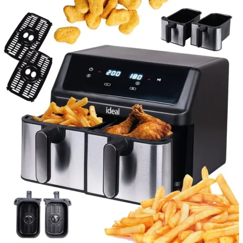 Eldom Friteuza IDEAL Fara Grasimi 9L 8 Functii Negru