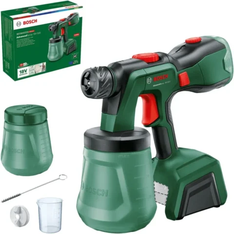 Bosch Powertools cordless spray gun AdvancedSpray 18V-500 solo (green, without battery and charger, POWER FOR ALL ALLIANCE)