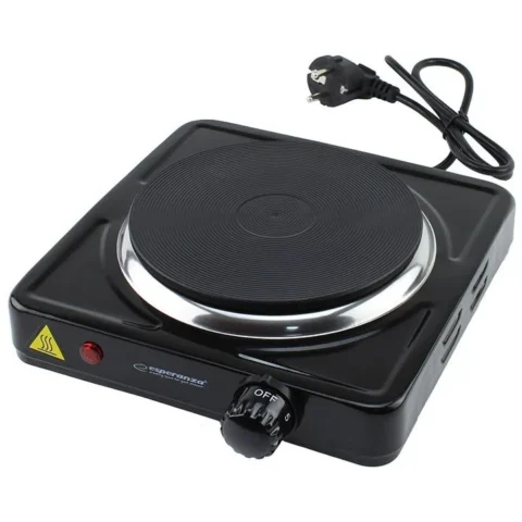 Esperanza Plita electrica EKH003K 1000W LED indicator Protectie termostatica Helens Negru/Alb