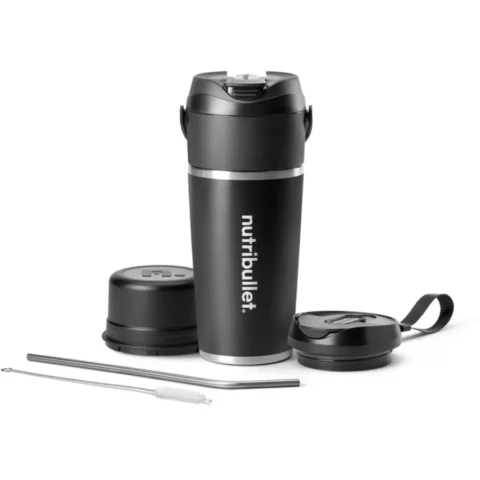 nutribullet Mixer Stand Mixer Flip NBP016B (black/stainless steel, battery-operated, 0.6 liters)