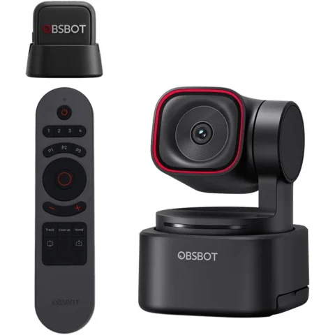 Obsbot Camera web Tiny 3 Lite USB 48MP Black + Telecomanda + Microfon