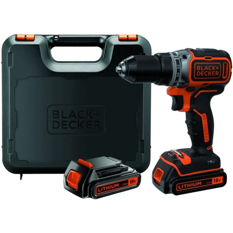 BlackDecker Black&Decker BL186KB cordless screw driller + case + 2 Batteries 1.5Ah