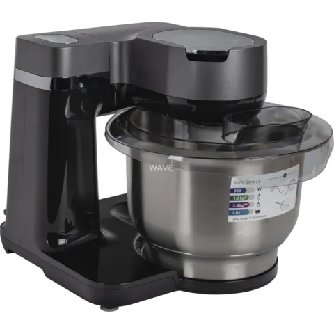 Bosch Robot de bucatarie MUMS2VM00 food processor (black/silver, 900 watts, Series 2)