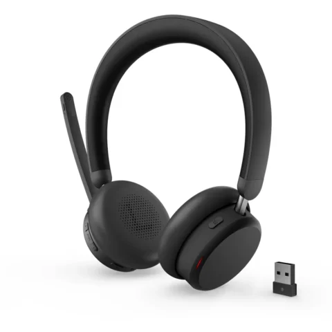 Lenovo Casti Office cu Microfon Dual-Mode Wireless ANC Headset 6550 (USB-A Dongle) Negru