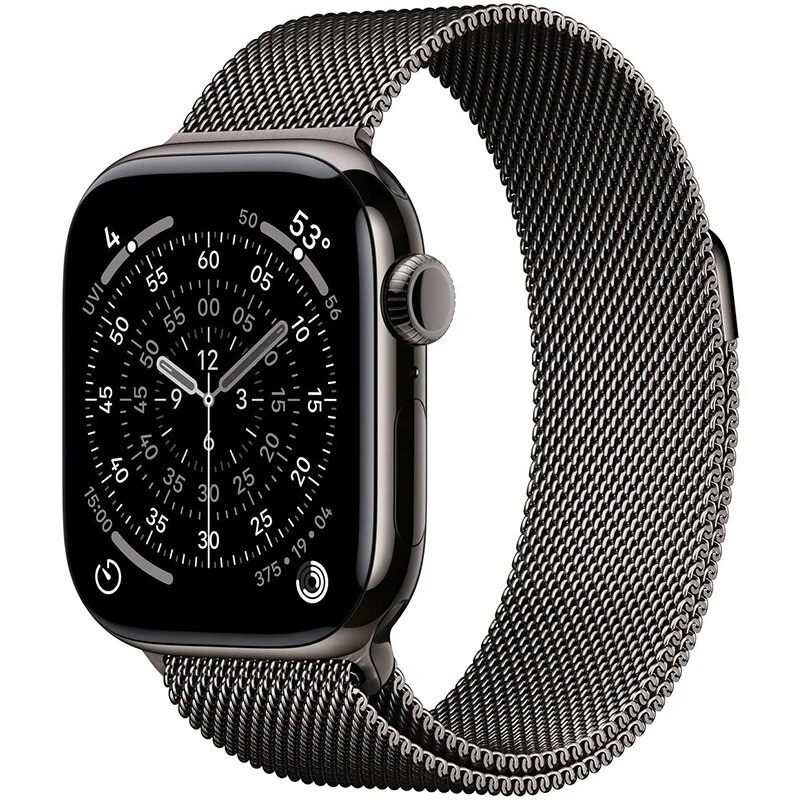 Apple Smartwatch Watch S11 Cellular 42mm Slate Titanium Case Slate Milanese Loop