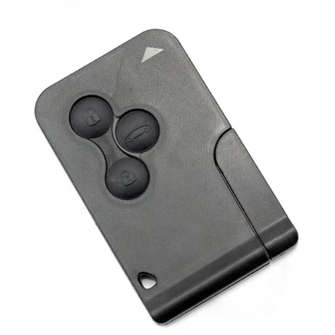 Carguard Carcasa pentru Cartela Auto cu 3 Butoane Renault Megane Negru