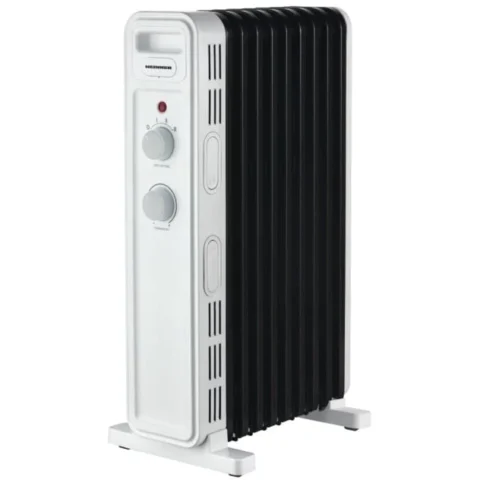 Calorifer cu Ulei HOH-M09WH-BK HEINNER Alb/Negru Calorifer cu Ulei HOH-M09WH-BK HEINNER Alb/Negru