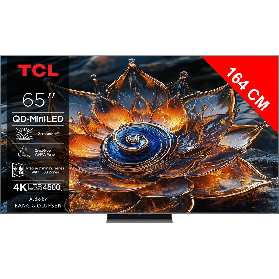 TCL Televizor Mini LED Seria Q8C 65Q8C 65inch 164CM Google TV Ultra HD 4K Clasa D Negru