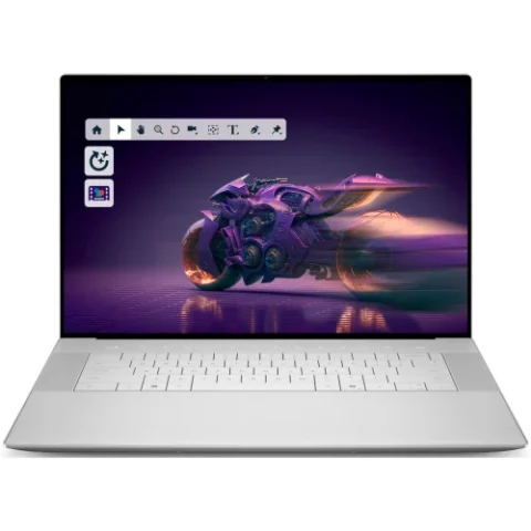 Dell Laptop 16 Premium 4K 16.3 inch Intel Core Ultra 9 285H 32GB 1TB SSD RTX 5060 Windows 11 Pro Platinum