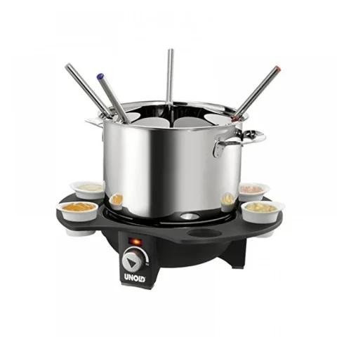 Unold Set fondue electric 1000W Negru/Argintiu