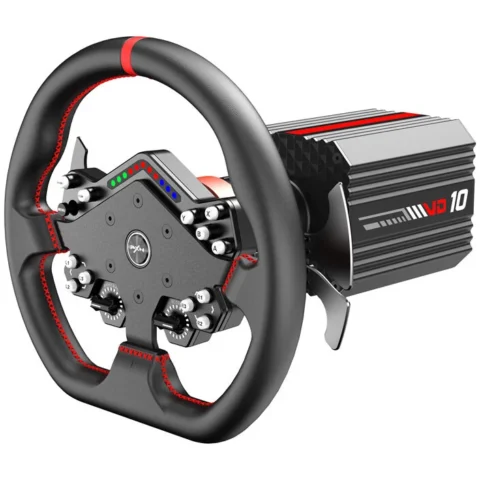 PXN Kit Volan Gaming VD10 DS cu Baza Direct Drive pentru PC Negru