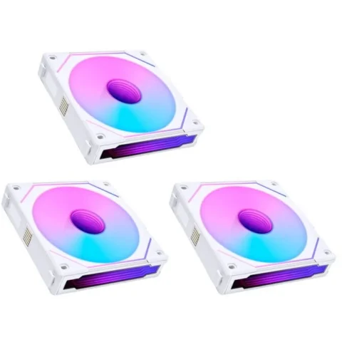 Lian Li Ventilator UNI FAN SL-INF 120 ARGB Reverse Blade PWM 3Pack Alb