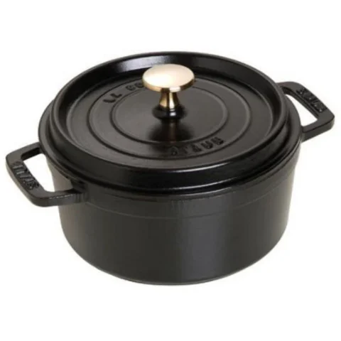 Zwilling Oala cu Capac Staub Roaster 18Cm Rotunda Negru
