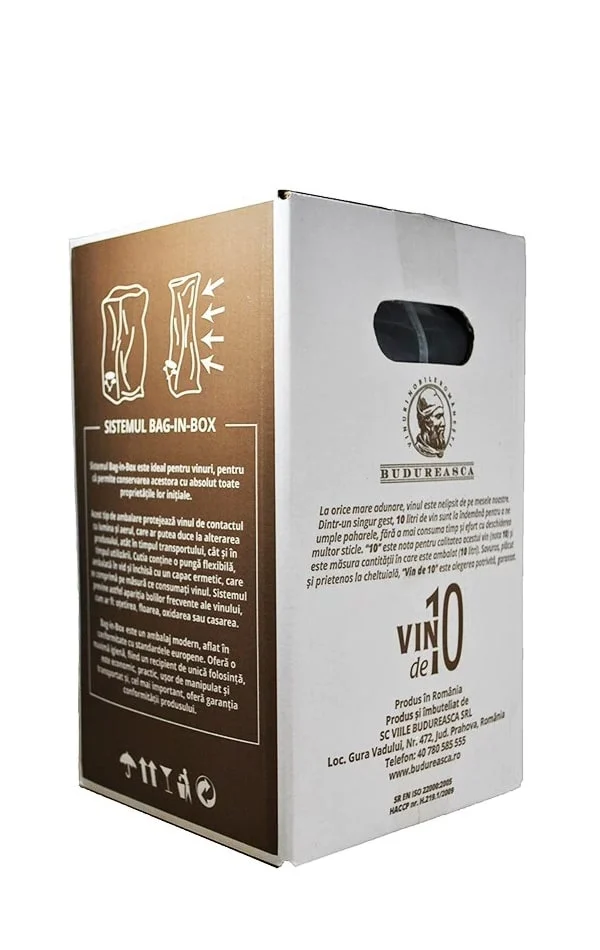 Bag in Box Budureasca Alb Sec 10L — Culoare ALB, Gust Sec