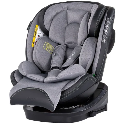 Chipolino Scaun Auto Copii Hypnotic I-Size 40-150CM cu Isofix Varsta 0 – 12 Ani Gri