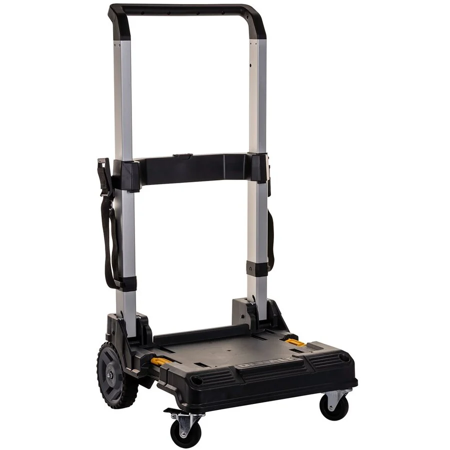 DeWALT Carucior pentru Valize Gama TSTAK DWST1-71196 Pliabil Maner Telescopic Centura de Siguranta Negru
