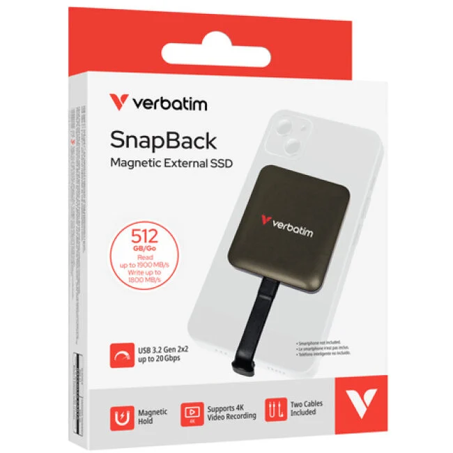 Verbatim SSD Extern Portabil 32060 SnapBack SSD 512GB USB-C Mocha Metallic