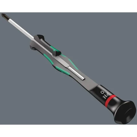Wera 2052/6 electronics screwdriver set + rack (black/green, 6 pieces, ball head, black point tip)