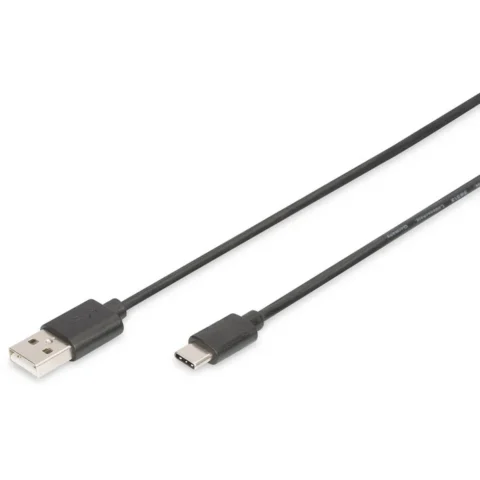 Assmann Cablu de date USB – USB-C 1m Black