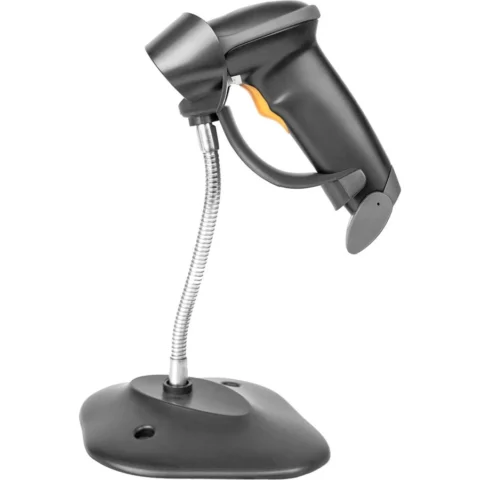 Digitus Scanner 2D Bluetooth barcode scanner (black, battery operated, with holder, QR code compatible)