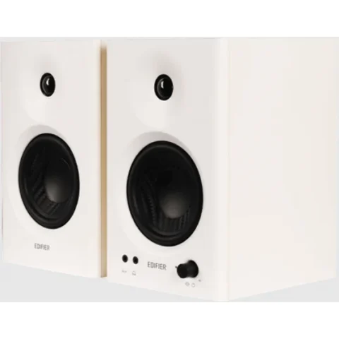 Edifier Boxe 2.0 RMS 42W (2 x 21W) Studio Monitor Intrare Jack 6.35 TRS Balanced RCA Alb