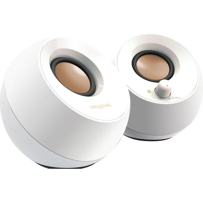 Creative Labs Creative Pebble White – 2.0 USB Jack