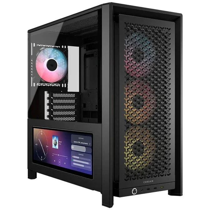 Corsair Carcasa FRAME 4000D LCD RS Midi-Tower ATX ARGB Tempered Glass Negru