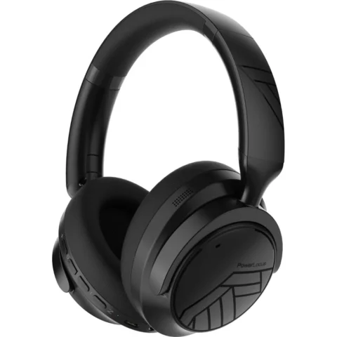 PowerLocus Casti Bluetooth Wireless Over-Ear MoonFly Hybrid ANC Negru