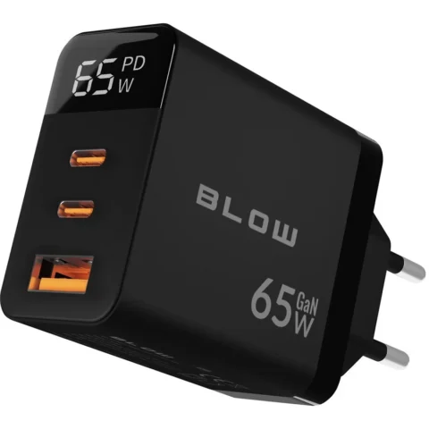 BLOW Incarcator USB-Cx2 PD 65W GAN Negru