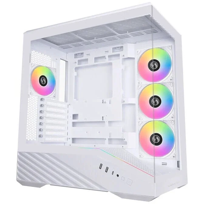 Lian Li Carcasa Vector V100 Midi-Tower ATX RGB Tempered Glass Alb