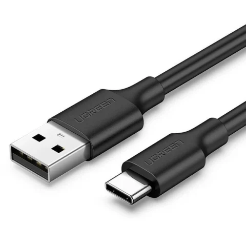 UGREEN Cablu de date US287, USB/USB-C, 2A, 1m, Negru