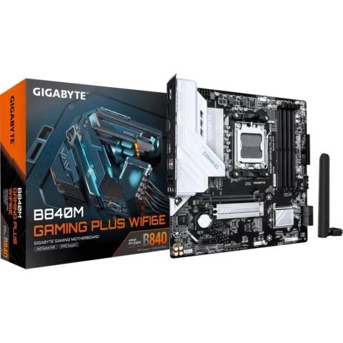 Gigabyte Placa de baza B840M GAMING PLUS WIFI6E (black/white)