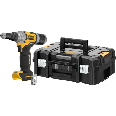 DeWALT Cordless Rivet Gun DCF414NT, 18 Volt, 4.8 – 6.4 mm, yellow/black, without battery and charger, in T STAK Box