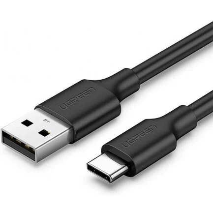 UGREEN Cablu Date si Incarcare USB-A – USB-C US287 18W 0.25m Negru