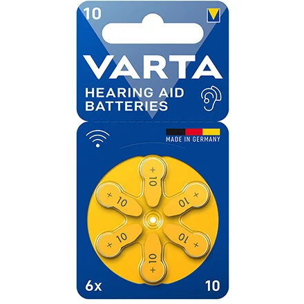 Varta BATERII AUDITIVE 10 BLISTER 6